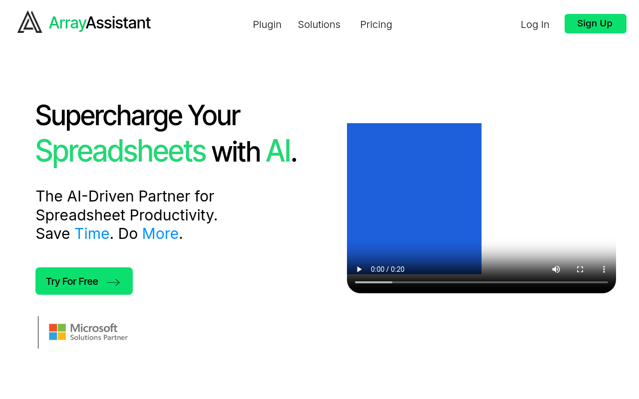 Array Assistant - AI Excel Bot